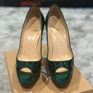 Christian Louboutin Sobek 140 Sequins Heels 37.5